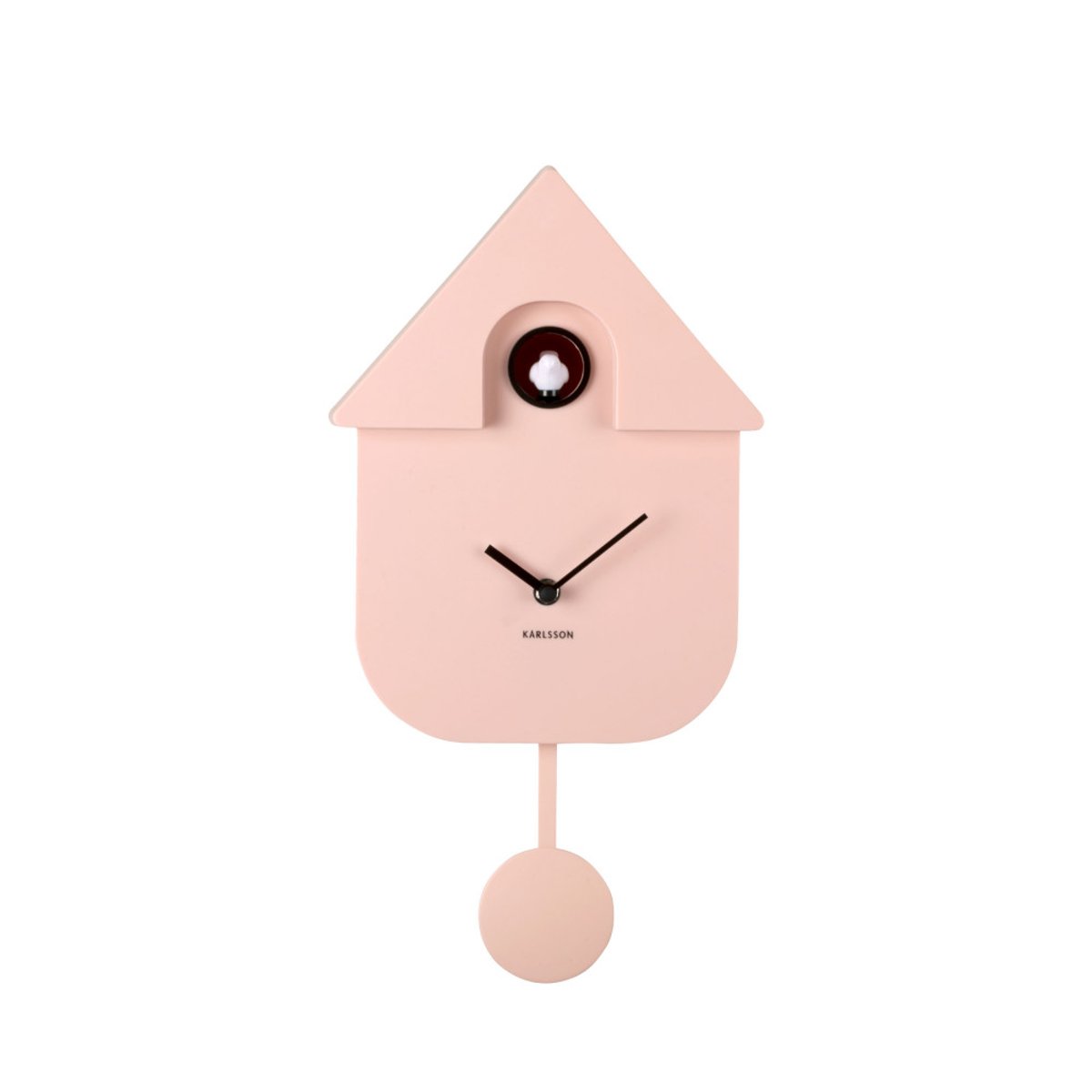 Horloge à pendule- MODERN CUCKOO rose pastel, KARLSSON