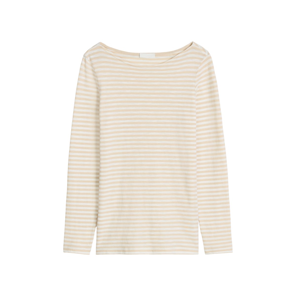 T-shirt long régulier en coton organique blanc, MARC O'POLO