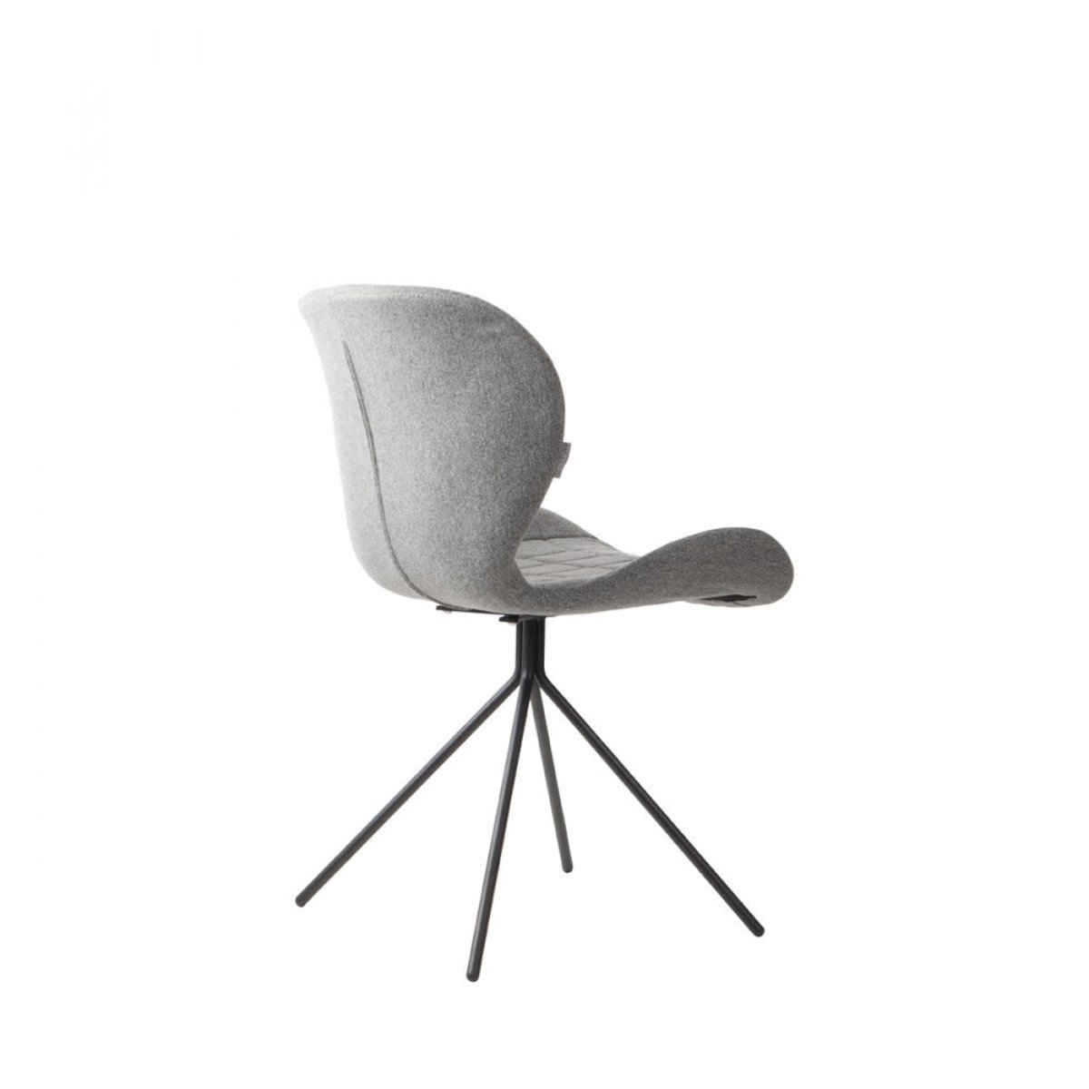 Lot de 2 chaises design- OMG gris clair, ZUIVER