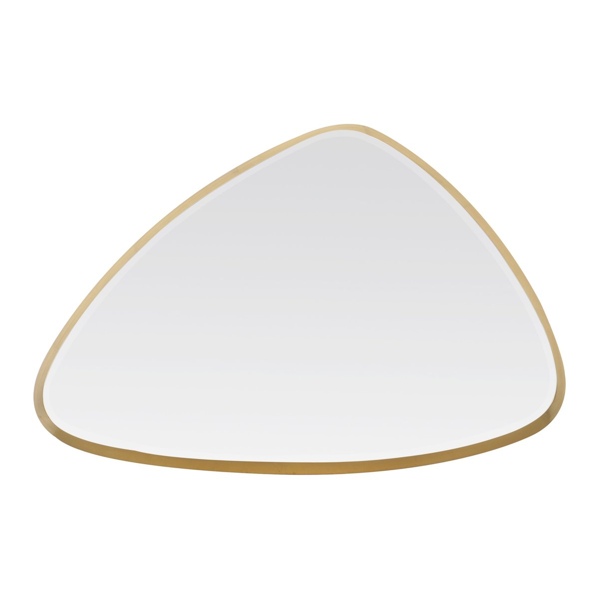 Miroir biseauté triangle 62x42x4cm or, EMDE