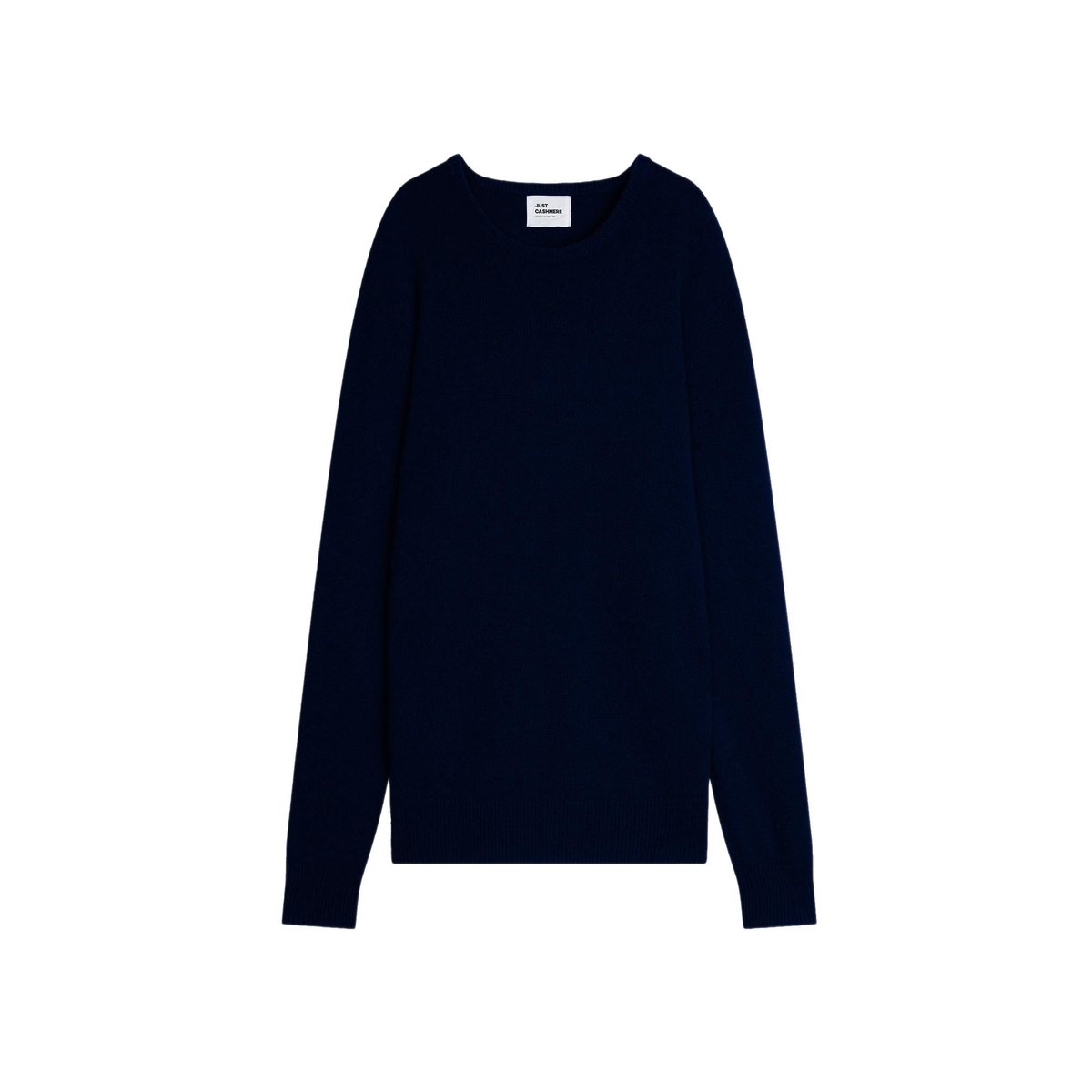 Pull Col Rond 4 Fils Navy Gabin bleu foncé, JUST CASHMERE