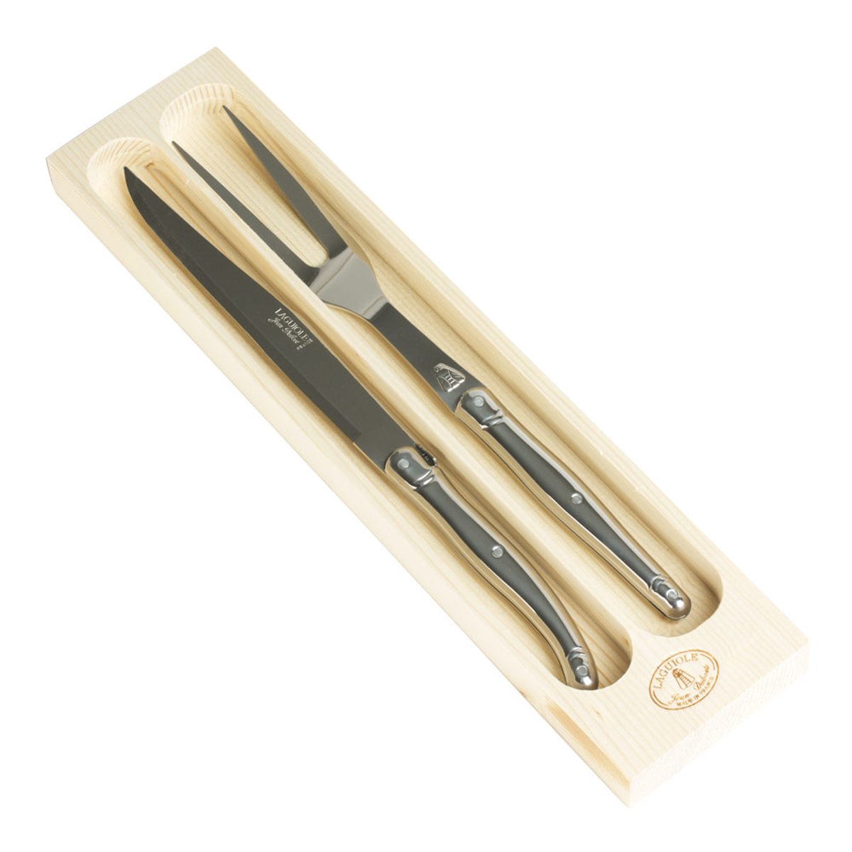 Service a decouper laguiole inox argent / métallique, JEAN DUBOST