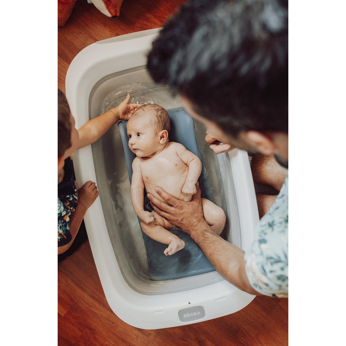 Baignoire pour bébé pliable et compacte EAZY POP gris velours, BEABA