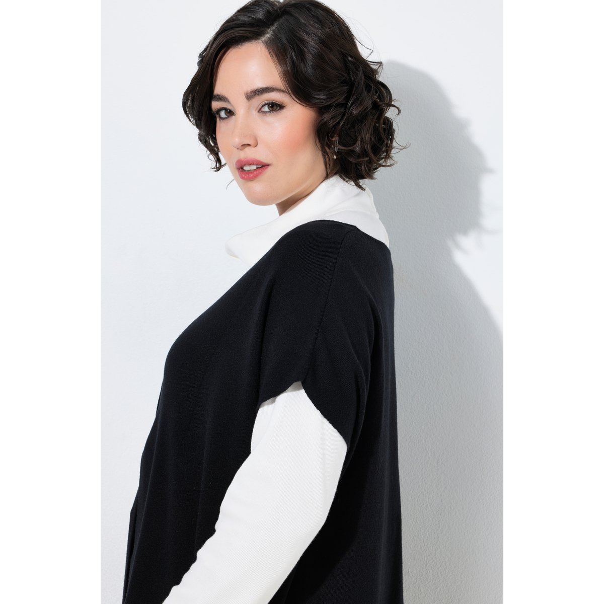 Pull long sans manches noir, ULLA POPKEN