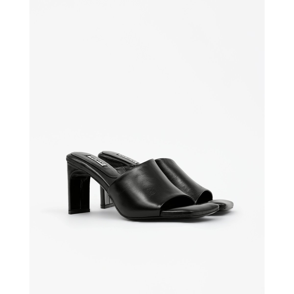 Mules à bout carré ALBA noir, MI MAI