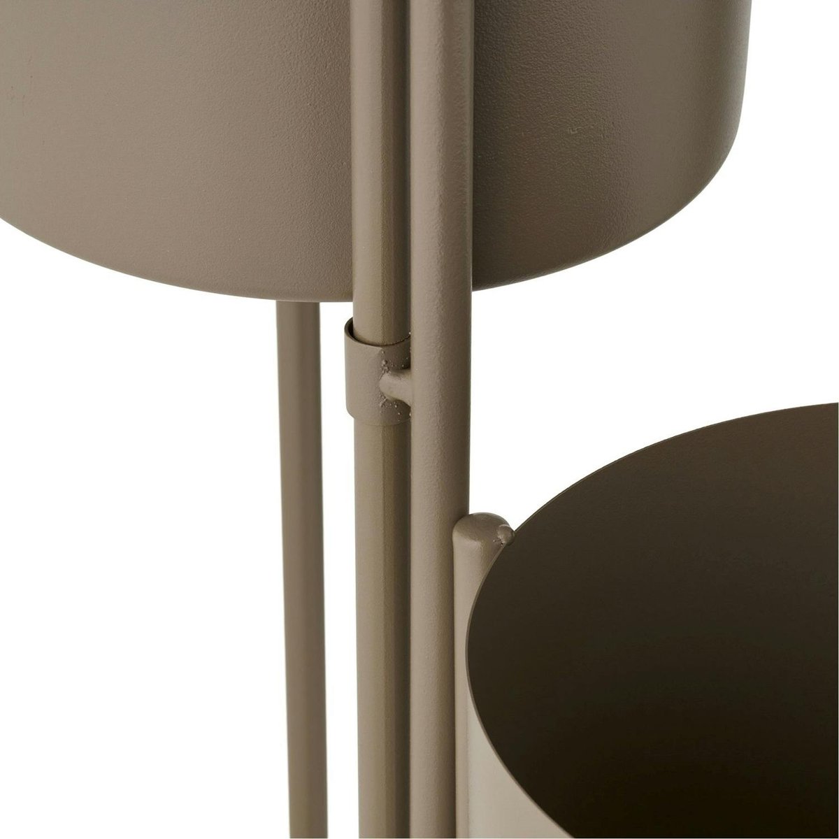 Cache-pot haut salon en métal marron, 3 contenants marron, PIER IMPORT