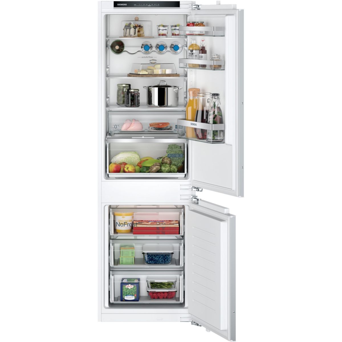 Réfrigérateur Combiné Encastrable Ki86nvfe0 Iq300 Hyperfresh intégrable, SIEMENS