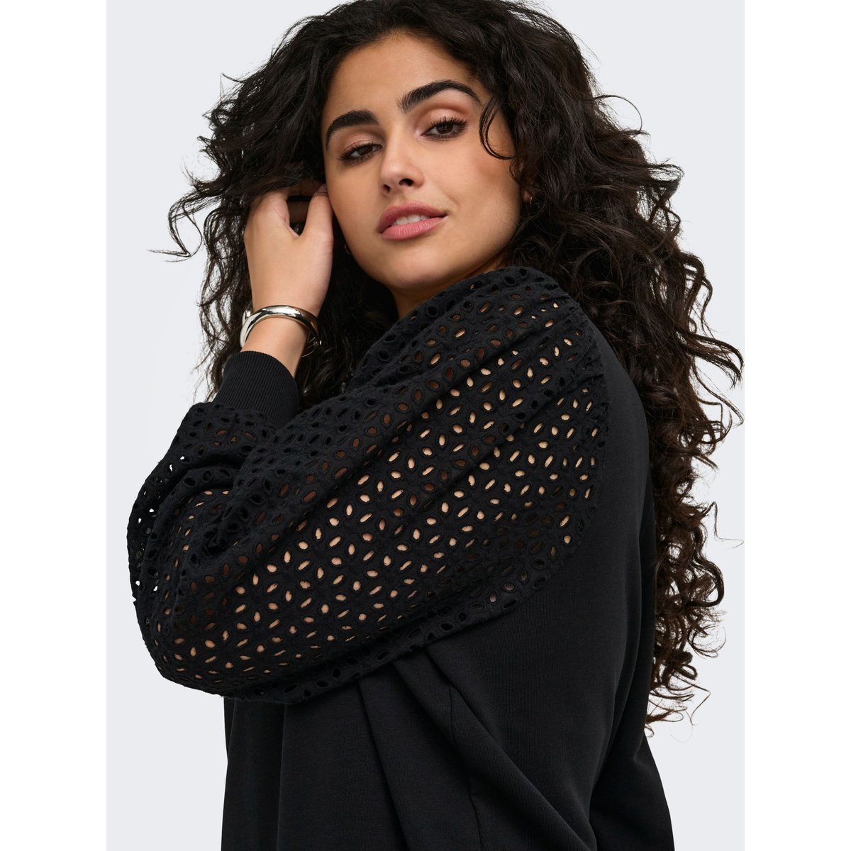 Robe Molletonnée black 1, ONLY CARMAKOMA