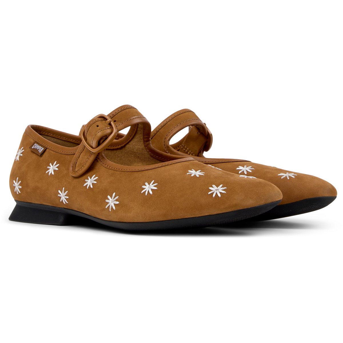 Ballerines Cuir CASI MYRA marron moyen, CAMPER