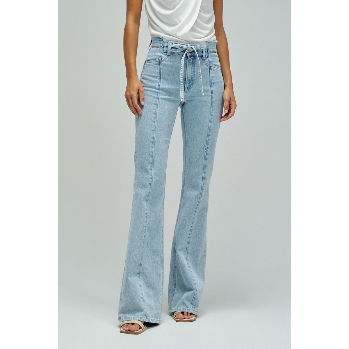 JEAN FAITH PUSH IN FLARE bleu cobalt, SALSA JEANS