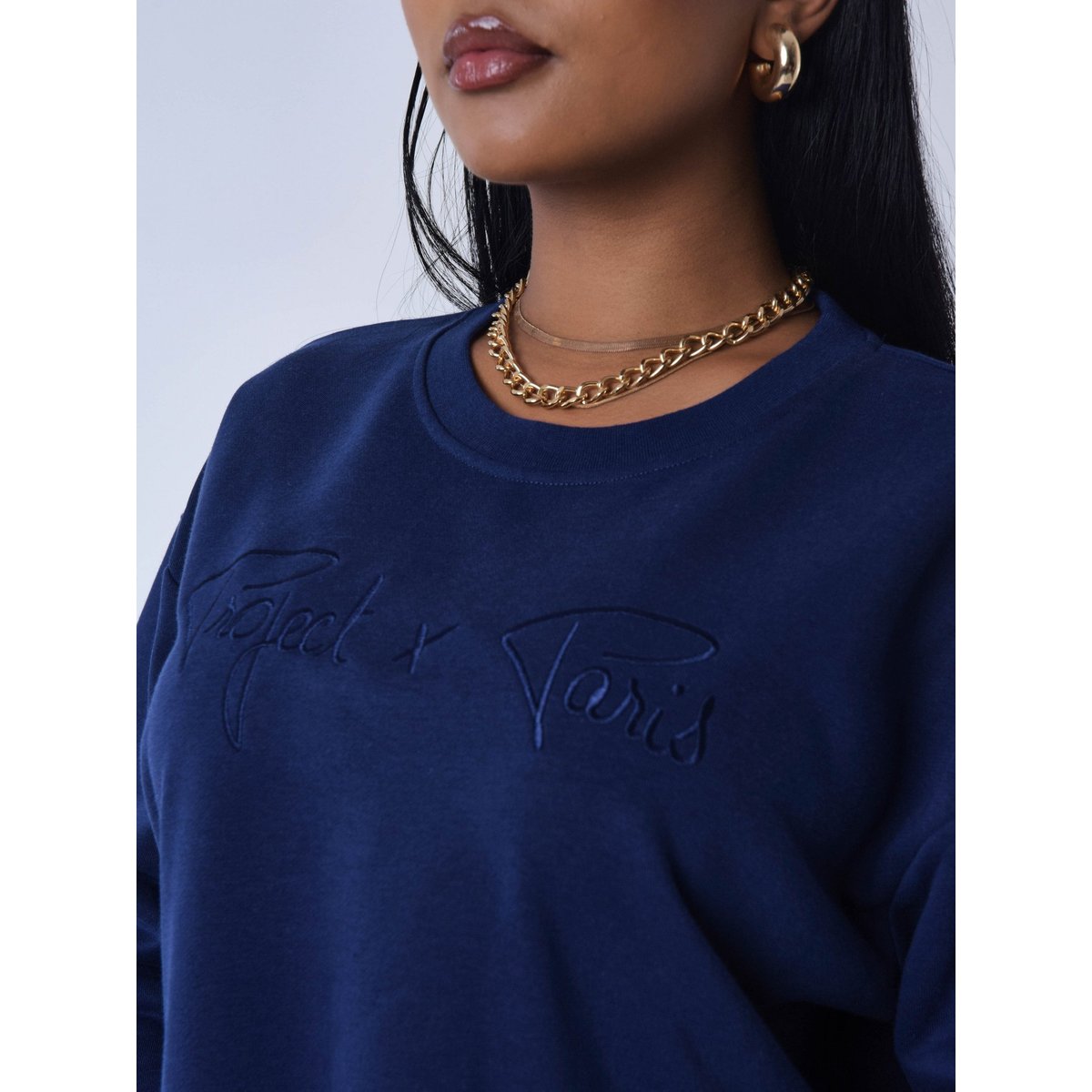Sweat basic court ample bleu nuit, PROJECT X