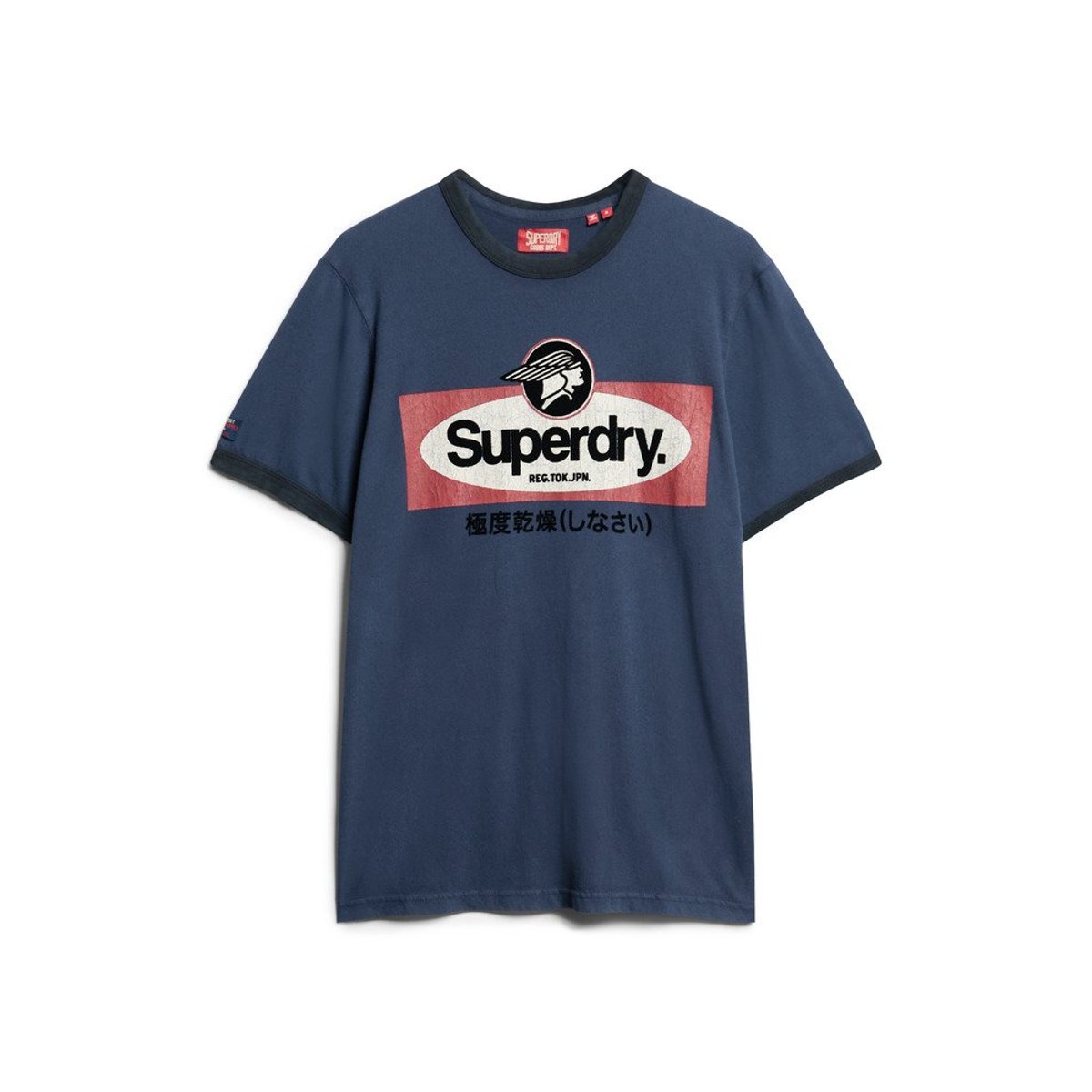 T-shirt à motif Core Logo bleu marine profond, SUPERDRY