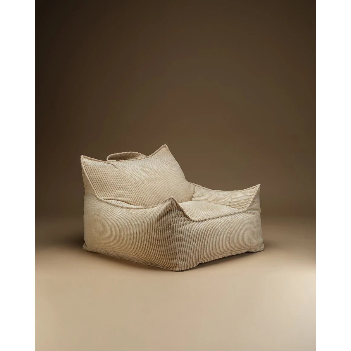Club Pouf Fauteuil Ado en Velours Côtelé brown sugar, WIGIWAMA