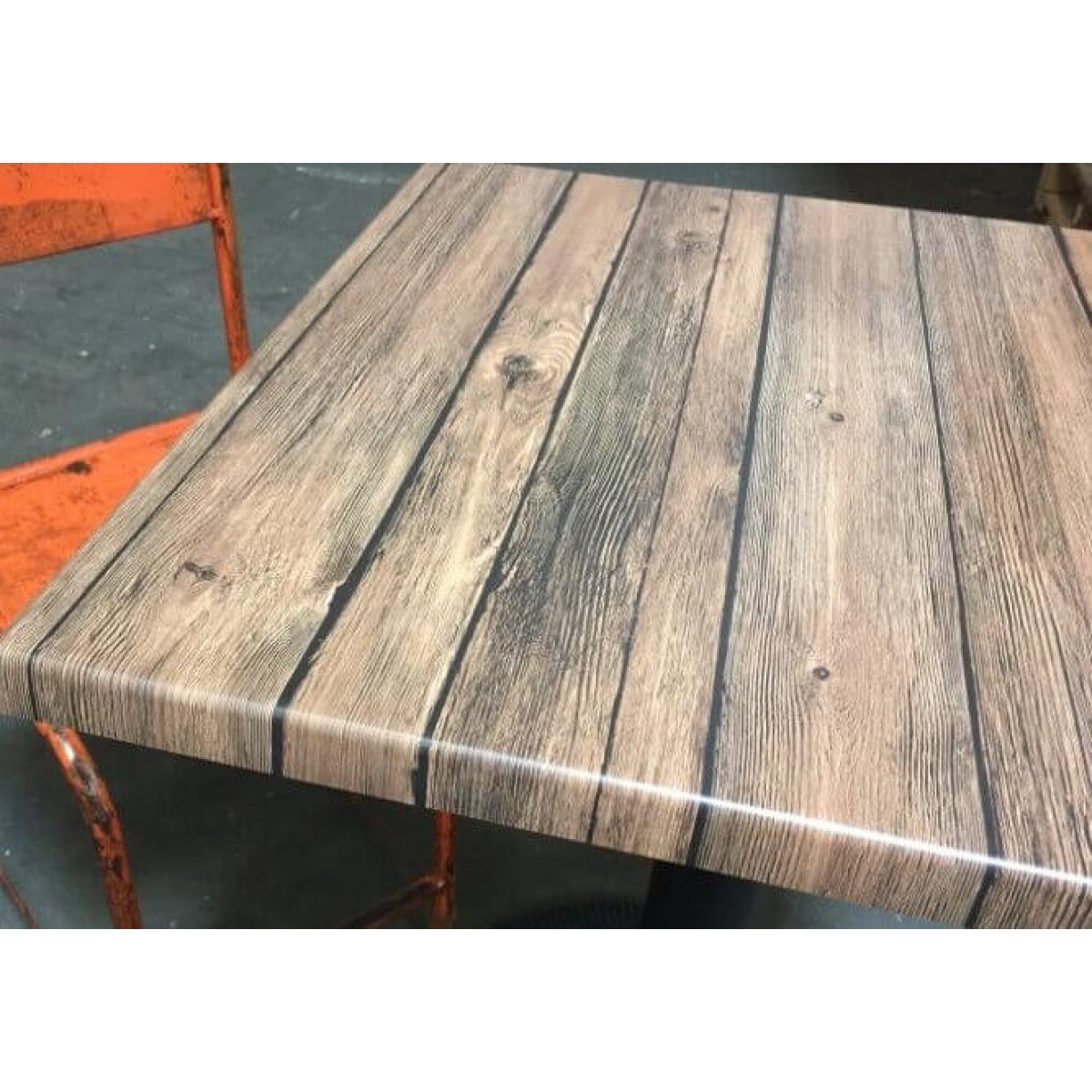 Table haute carrée en bois - OAKLAND couleur unique, MATHI DESIGN