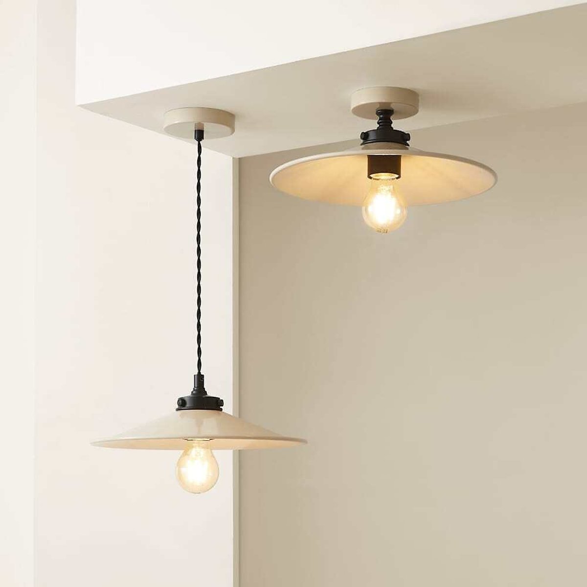 Hadley Rolled Edge Pendant Light natural, SO'HOME