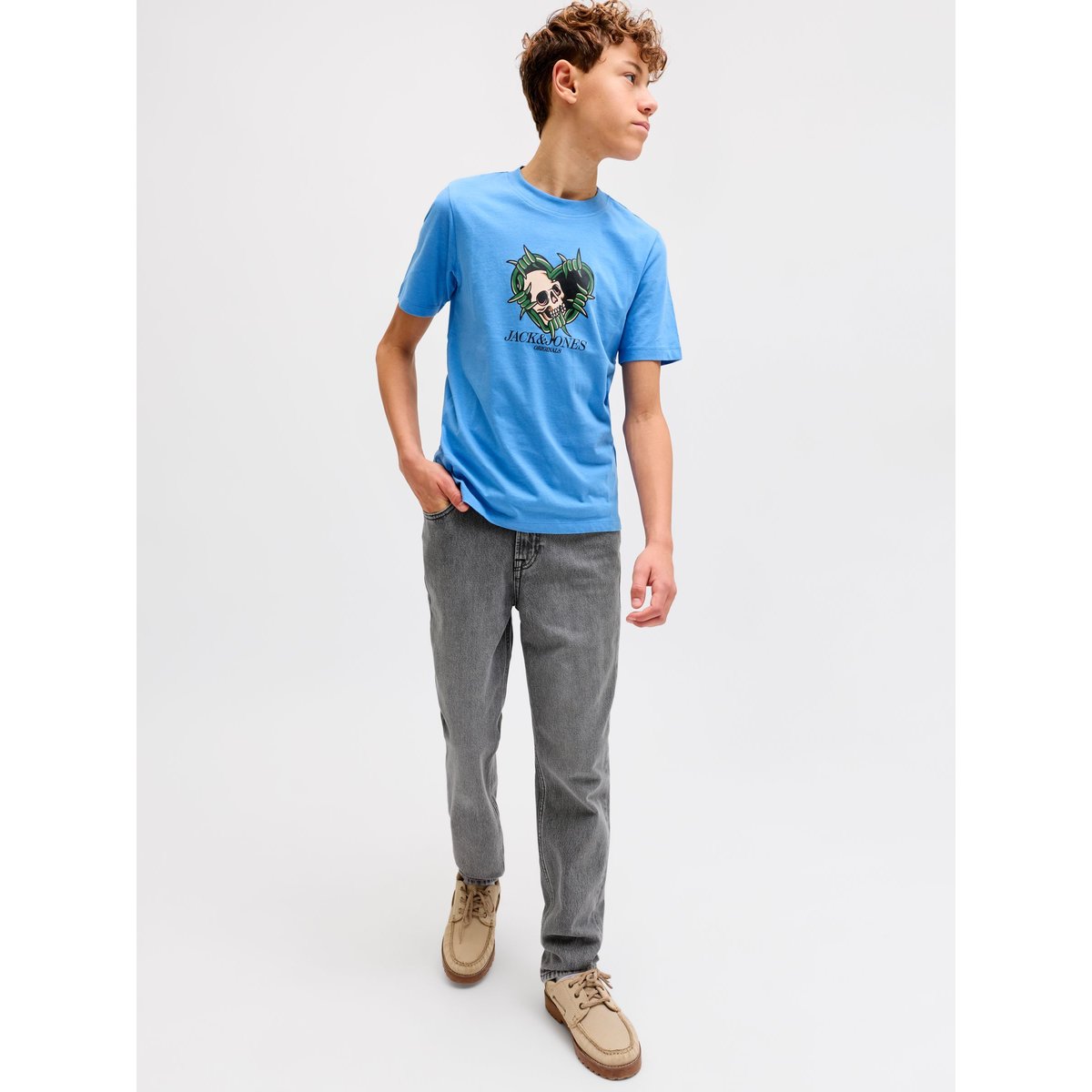 Coupe Regular grey denim, JACK & JONES JUNIOR