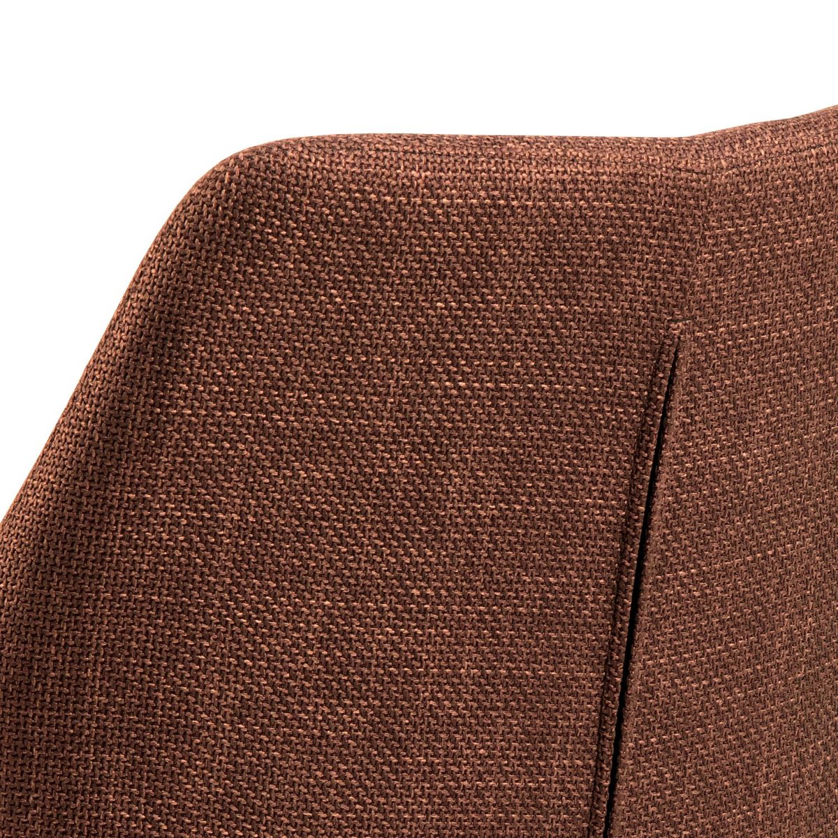 Lot de 2 chaises avec accoudoirs en tissu et acier LIZZY rouge, TOILINUX