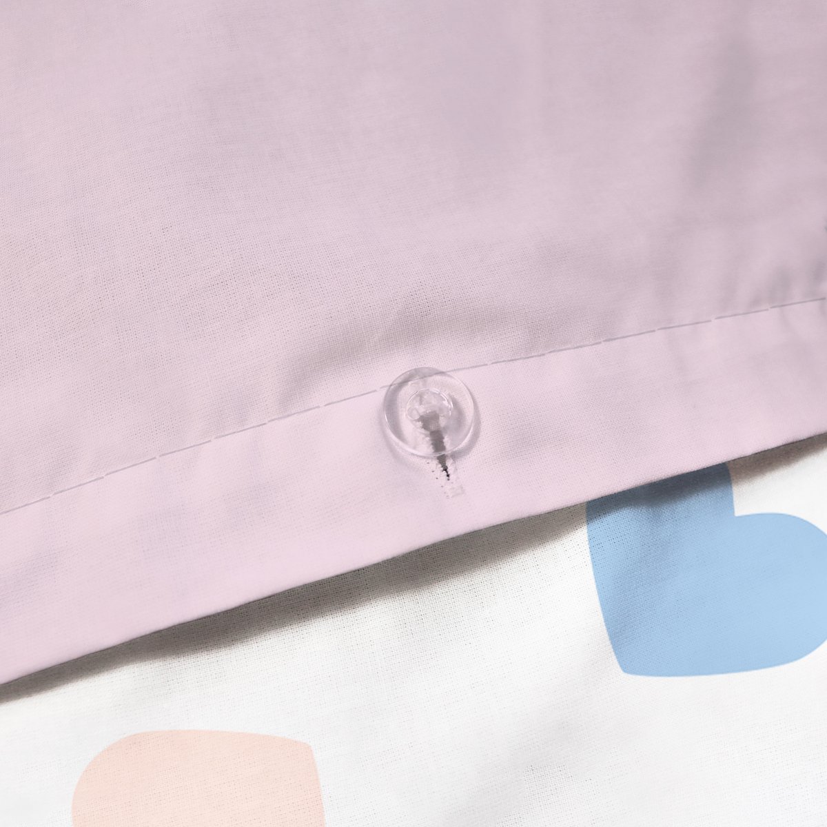 Parure de lit imprimée 100% Coton, BISOUS rose, DISNEY STITCH 