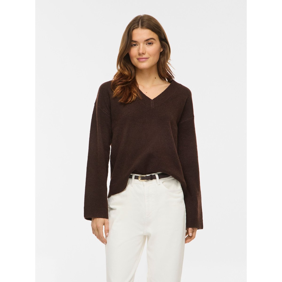 Pull En Maille marron - coffee bean1, VILA