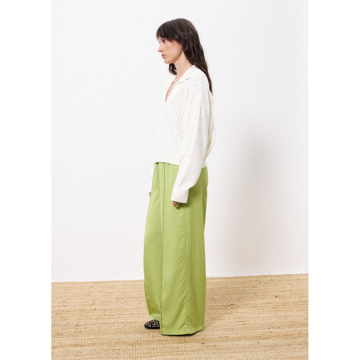 Pull en coton PAULIA beige crème, FRNCH