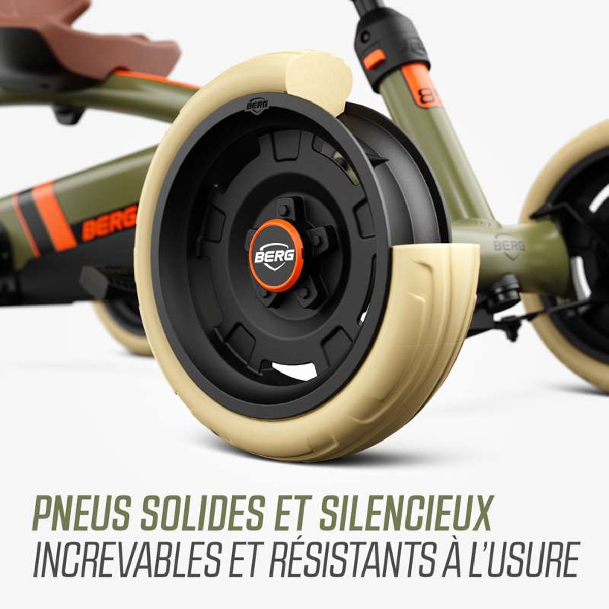 Kart à Pédales pour Enfants, 2+ Ans, Buzzy 2-in-1 green, BERG TOYS