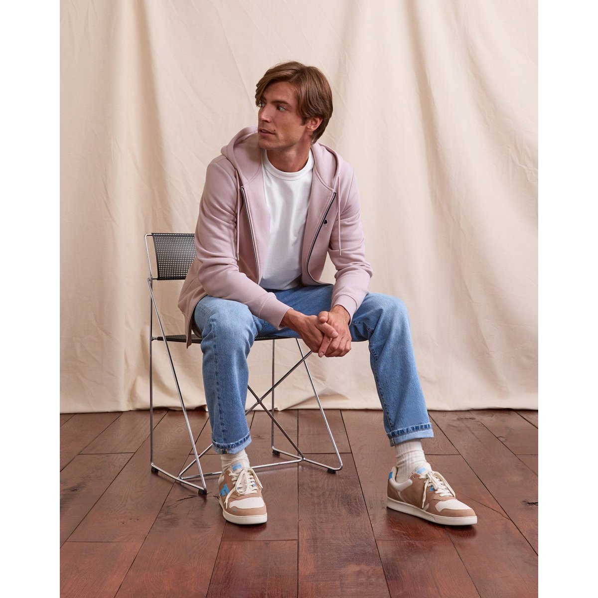 Sweat MESNIL rose grisé, FAGUO