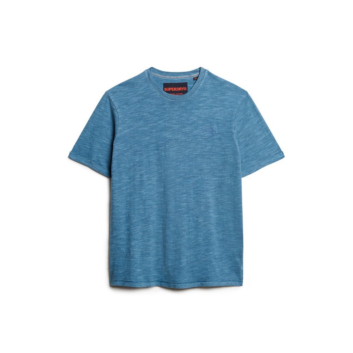 T-shirt surteint flammé chiné bleu clair de lune, SUPERDRY