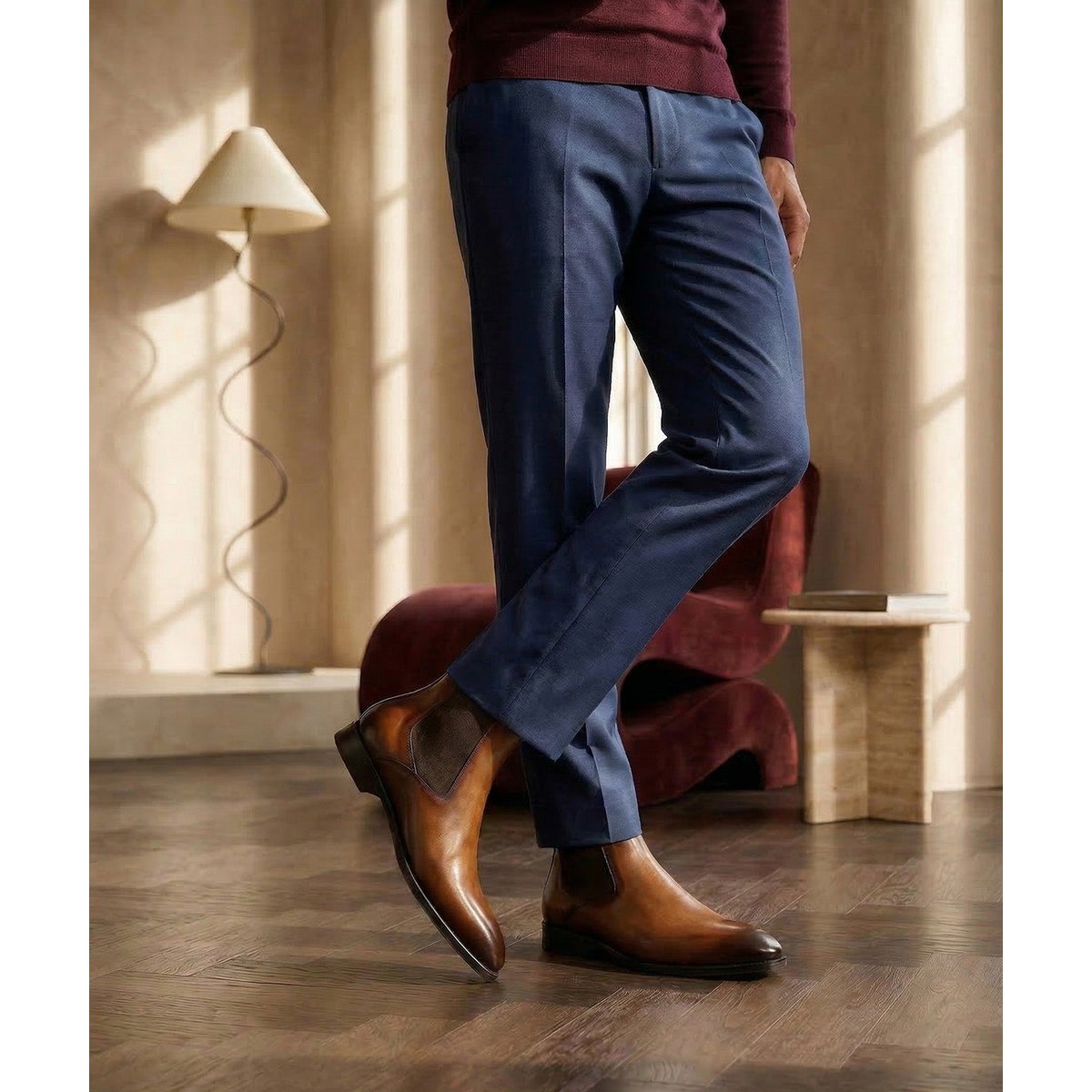 Bottines FIRENZE marron patiné, FINSBURY
