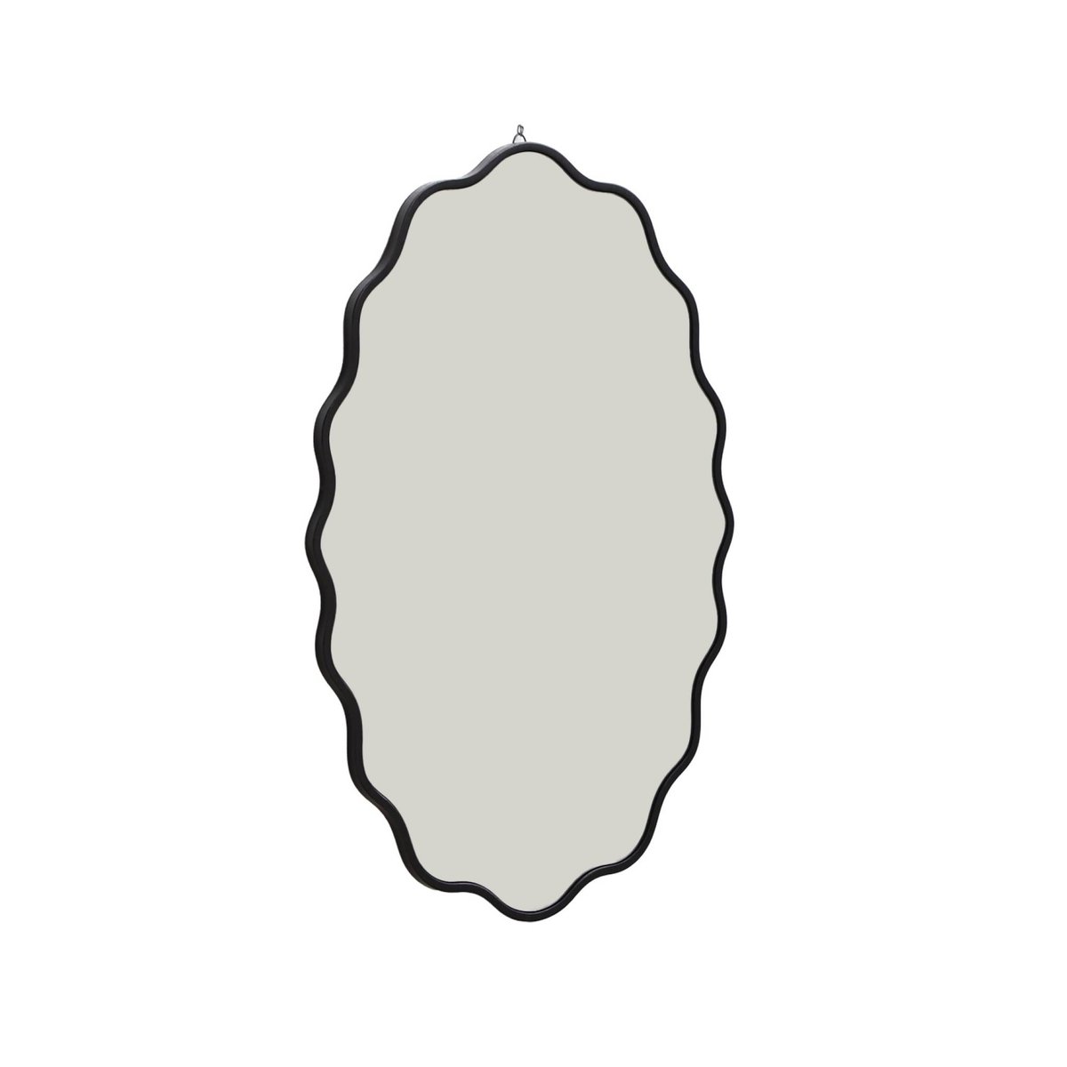 Miroir organique décor bois 90cm BRUNO noir, SWEEEK
