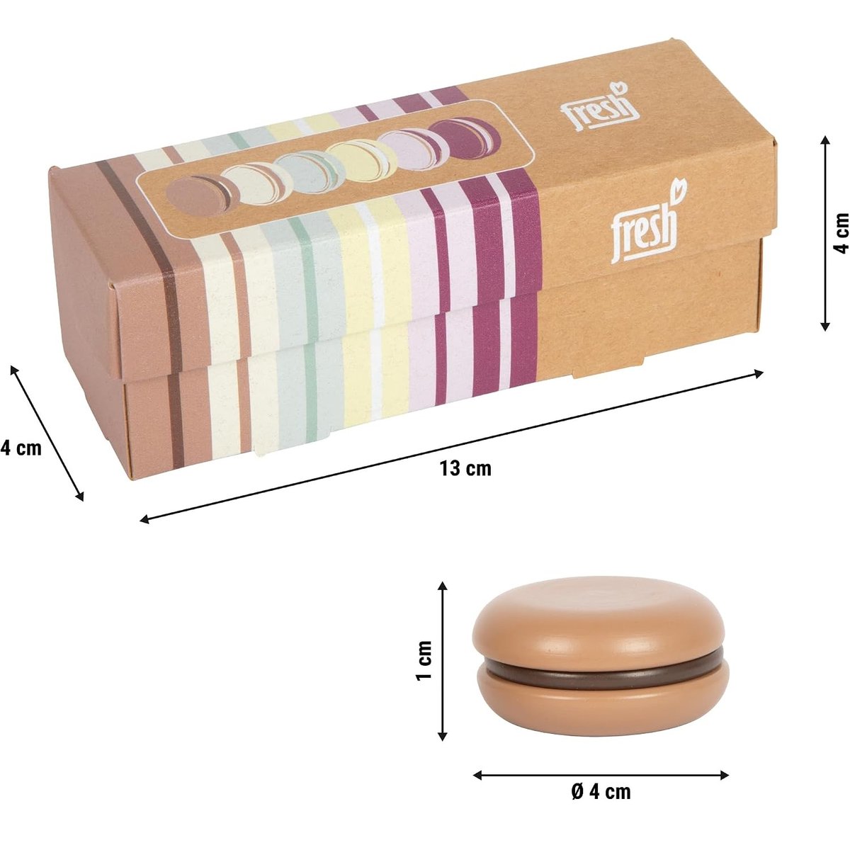 Macarons en bois FRESH marron, SMALL FOOT COMPANY