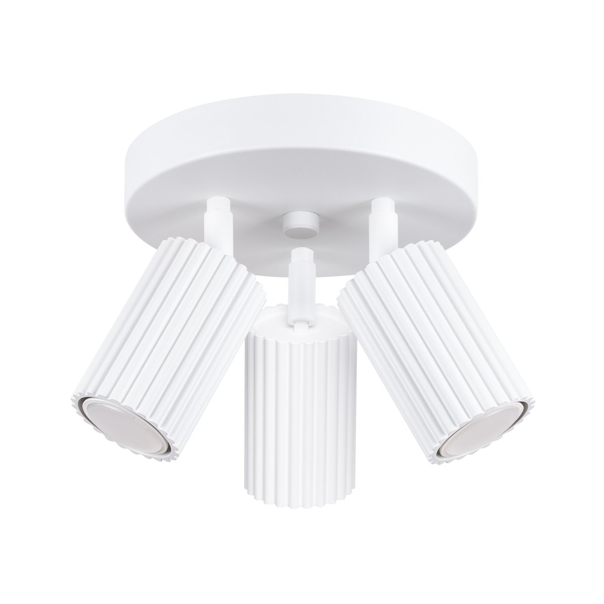 Plafonnier Aluminium Blanc GU10 3 Karbon blanc, EDEN