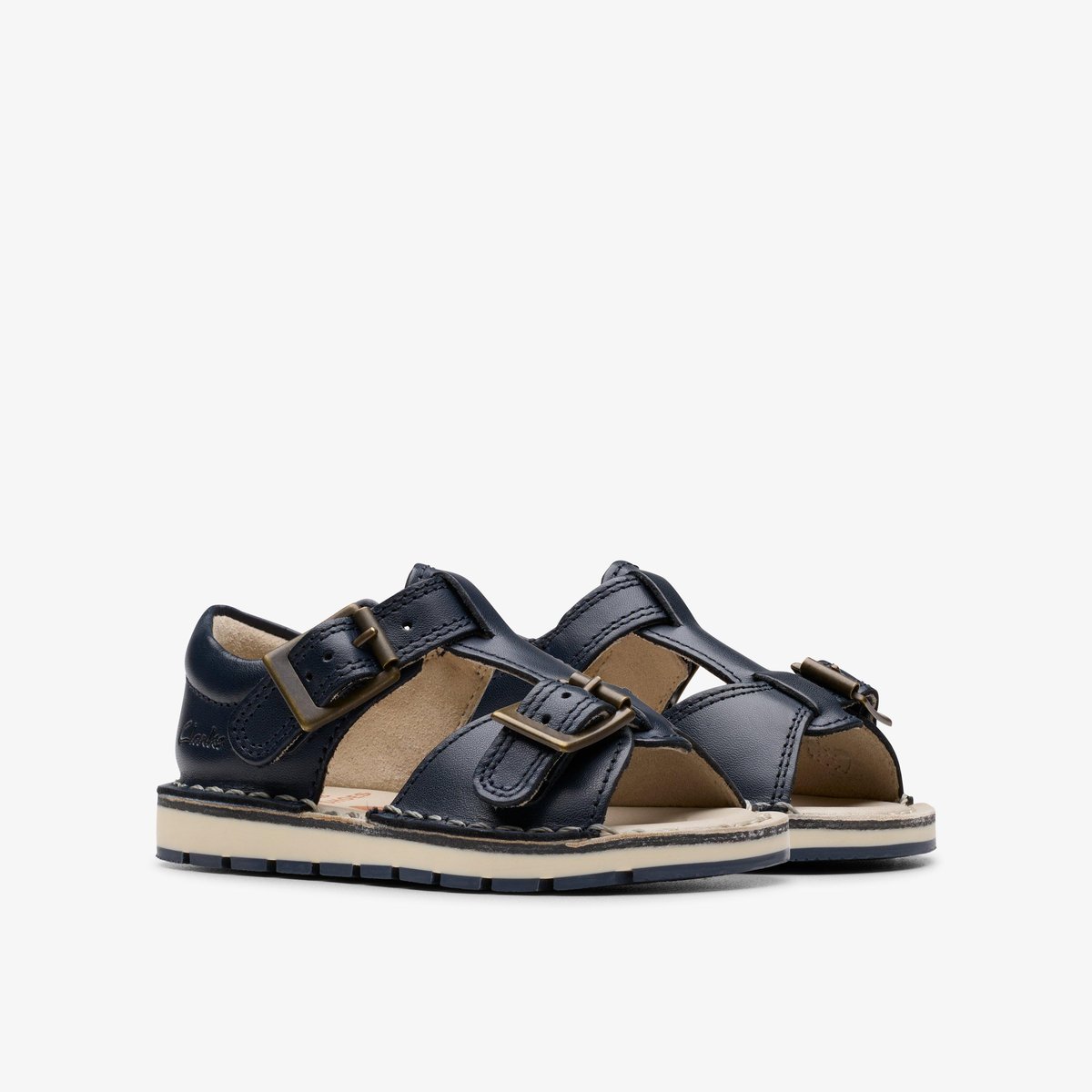Sandales Cuir PLAYSUN REEF T bleu, CLARKS