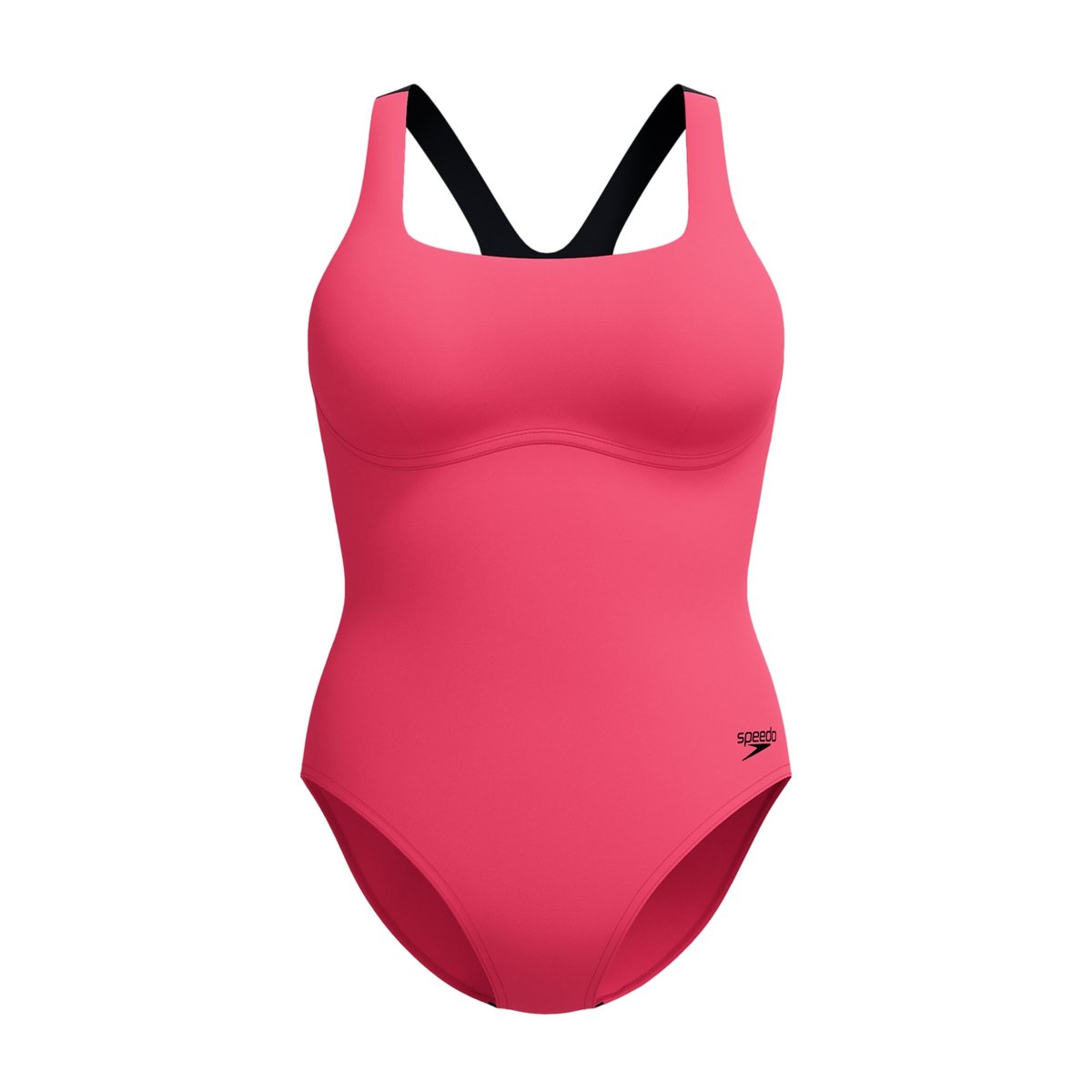 Maillot de bain 1 pièce dos nageur motif/style bicolore rose, SPEEDO