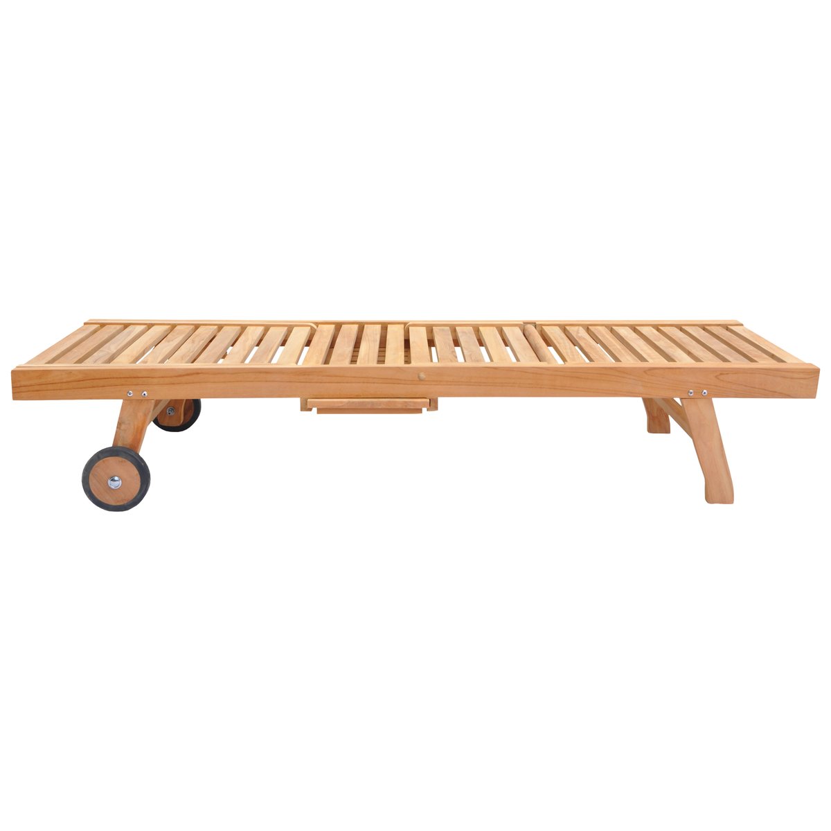 Bain de soleil pliant, en teck, LOMBOK marron, HAPPY GARDEN