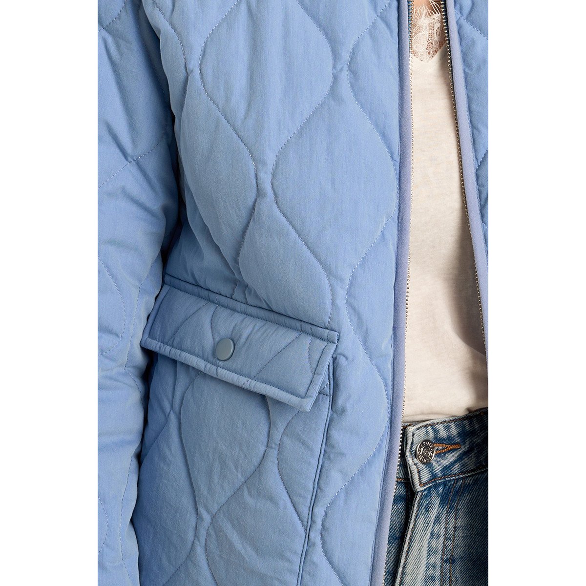 Blouson matelassé bleu, MOLLY BRACKEN