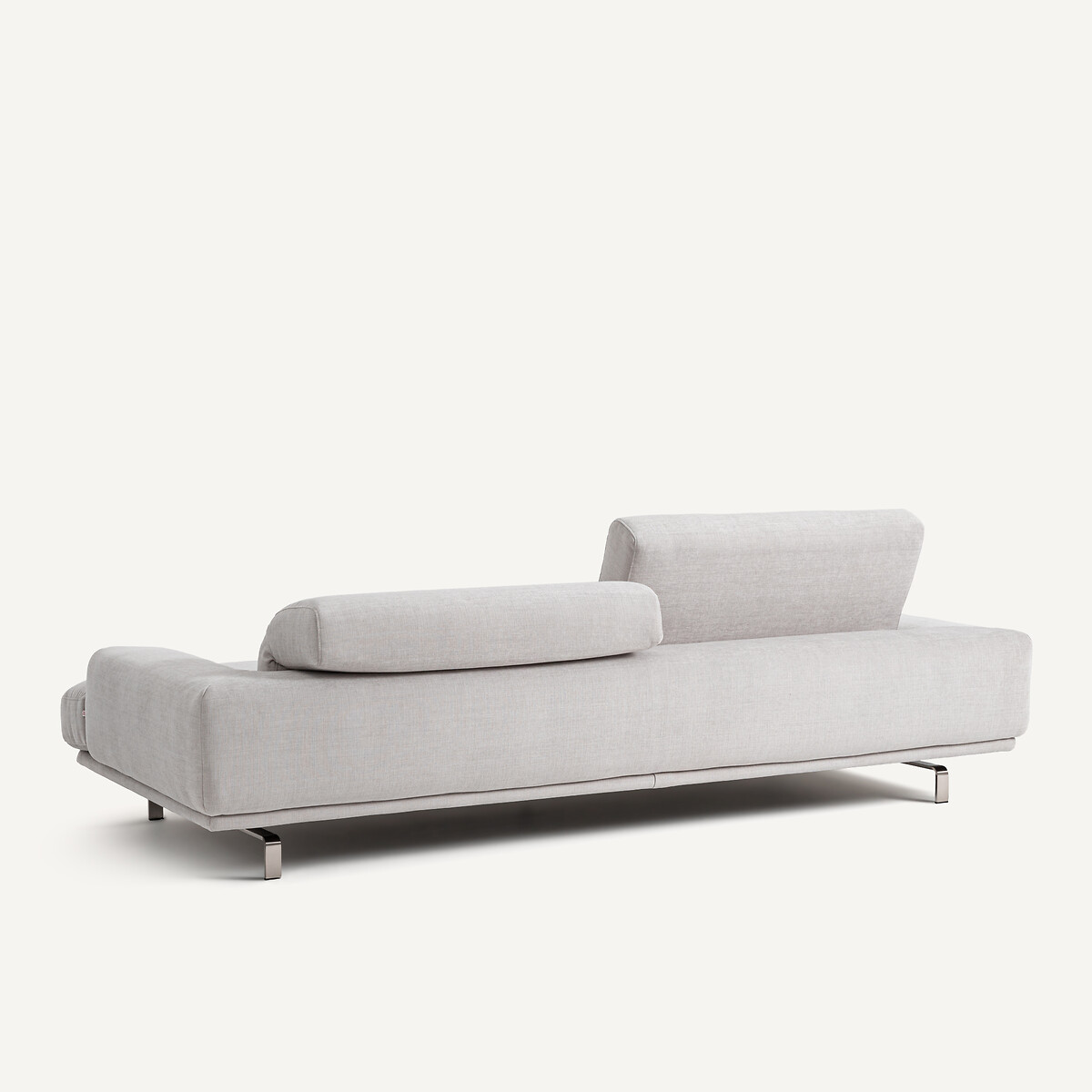 Canapé polyester coton, Orizonte gris clair, AM.PM