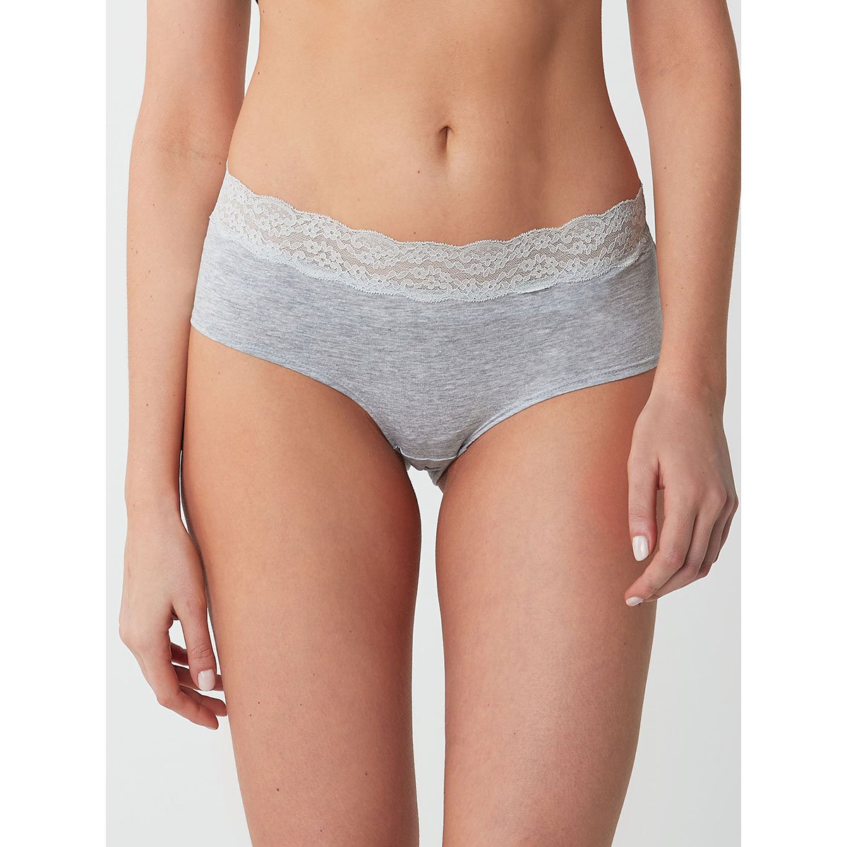 Culottes mi-hautes dentelle, lot de 4 monochrome, NEXT