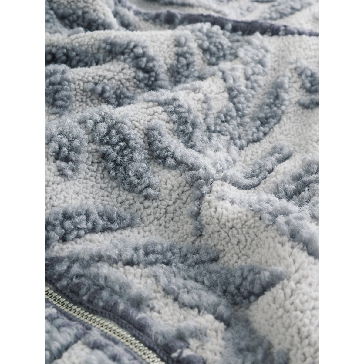 Veste borgana à motif floral zippée gris, NEXT