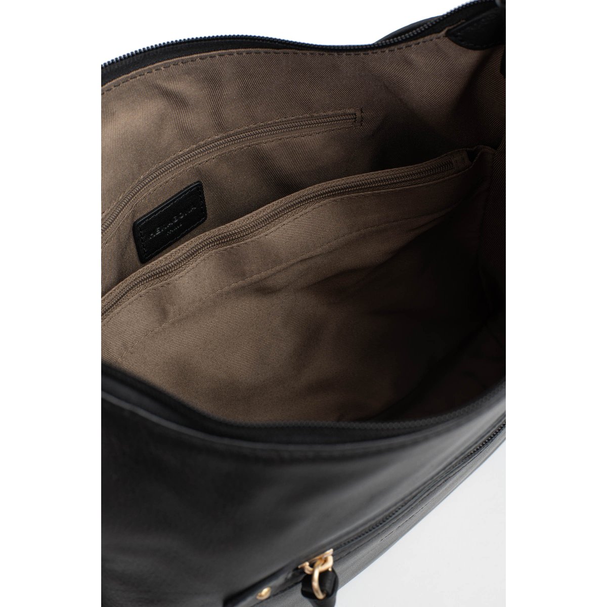 Sac porté épaule 1 anse TAIMA noir, HEXAGONA