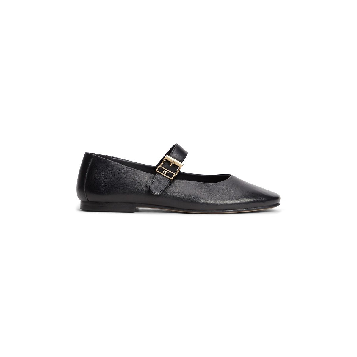 Ballerine basse in pelle nero , TOMMY HILFIGER