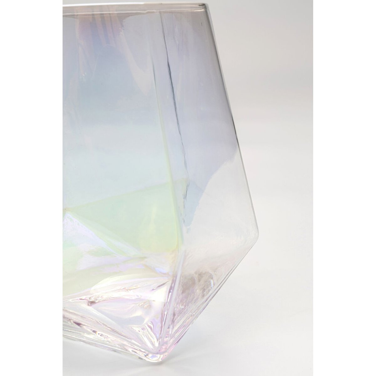 Lot de 4 verres à eau irisés 12cm, DIAMOND transparent, KARE DESIGN