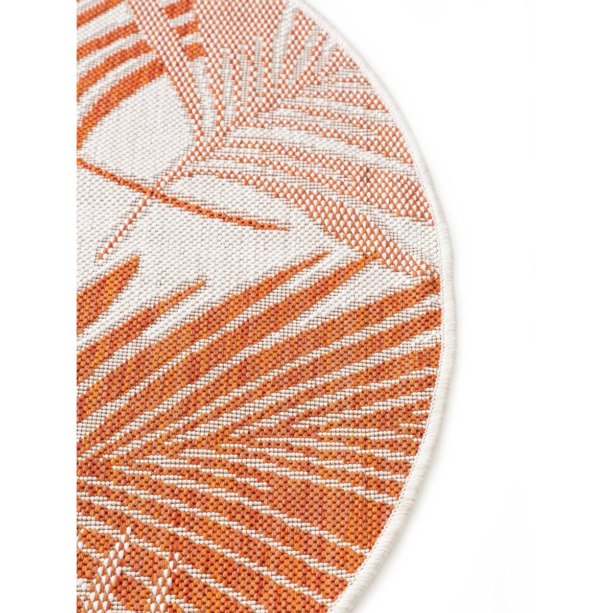 Tapis rond d'extérieur & intérieur CLEO orange, BENUTA 