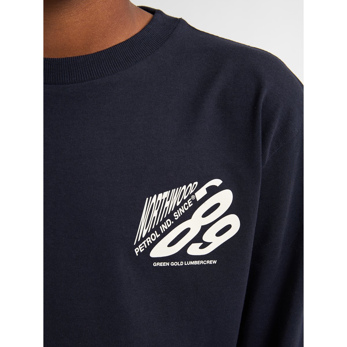 T-shirt graphique mammouth bleu royal navy, PETROL INDUSTRIES