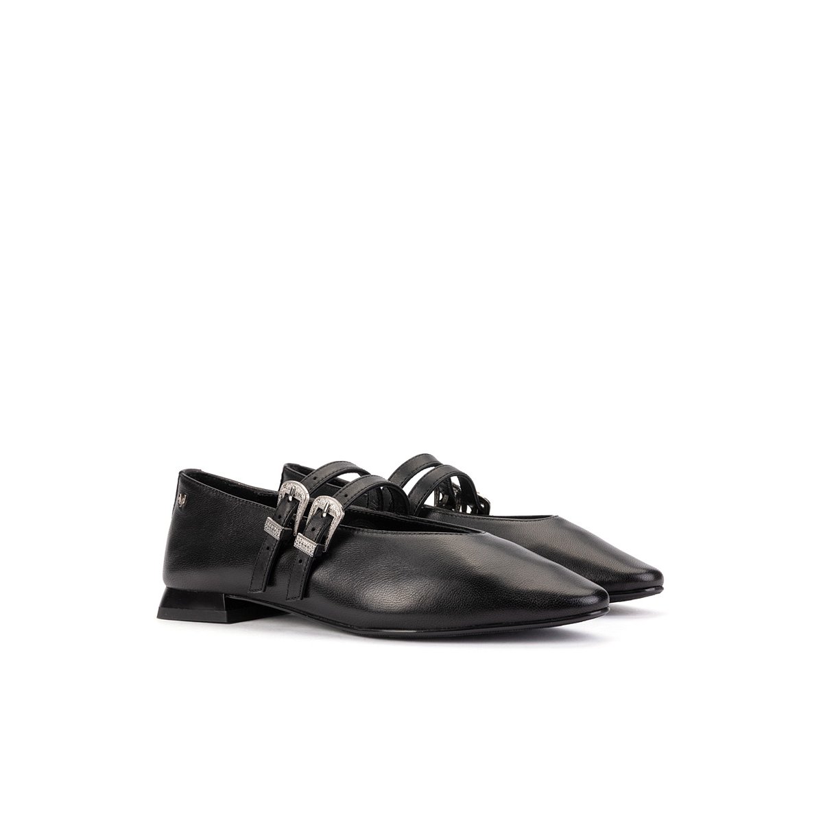 Ballerines cuir Vescia black, MARTINELLI
