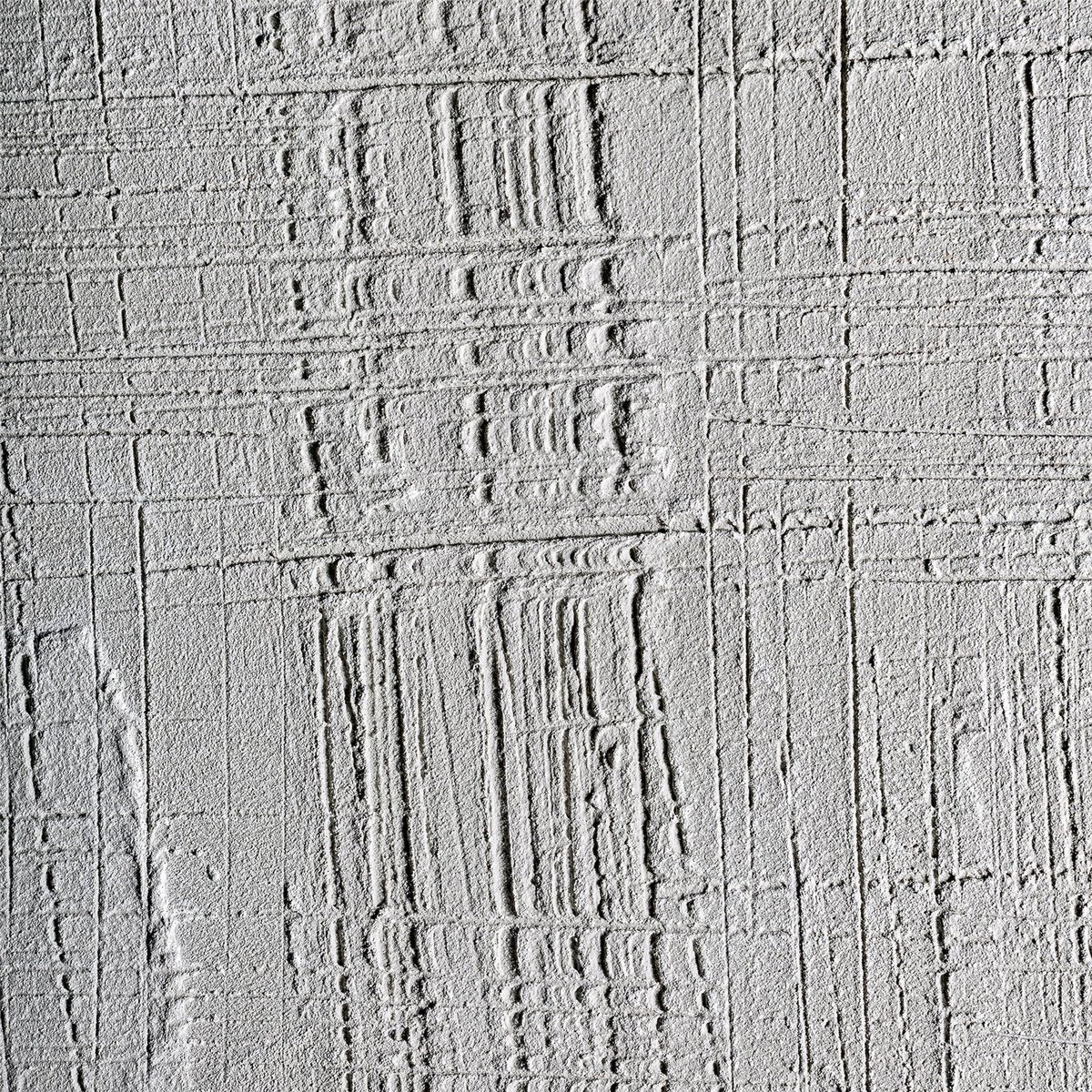 Tableau abstrait contemporain sur toile gris clair nuances beige, RECOLLECTION