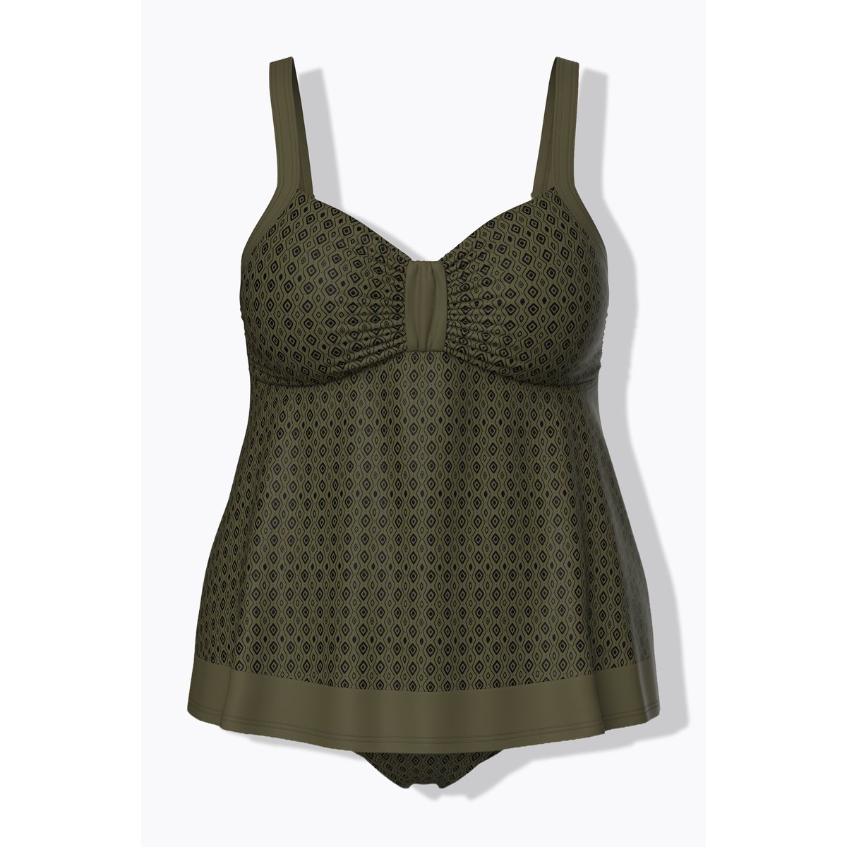 Tankini avec bonnets souples kaki foncé, ULLA POPKEN