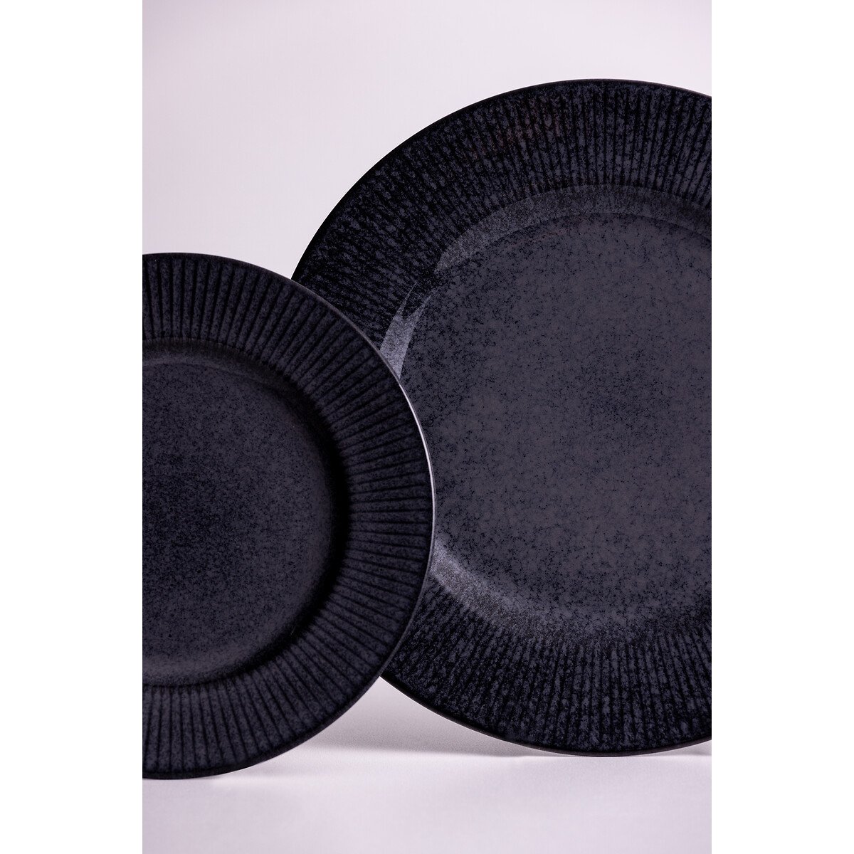 12-Piece Reactive Linear Dinner Set black, MASON CASH