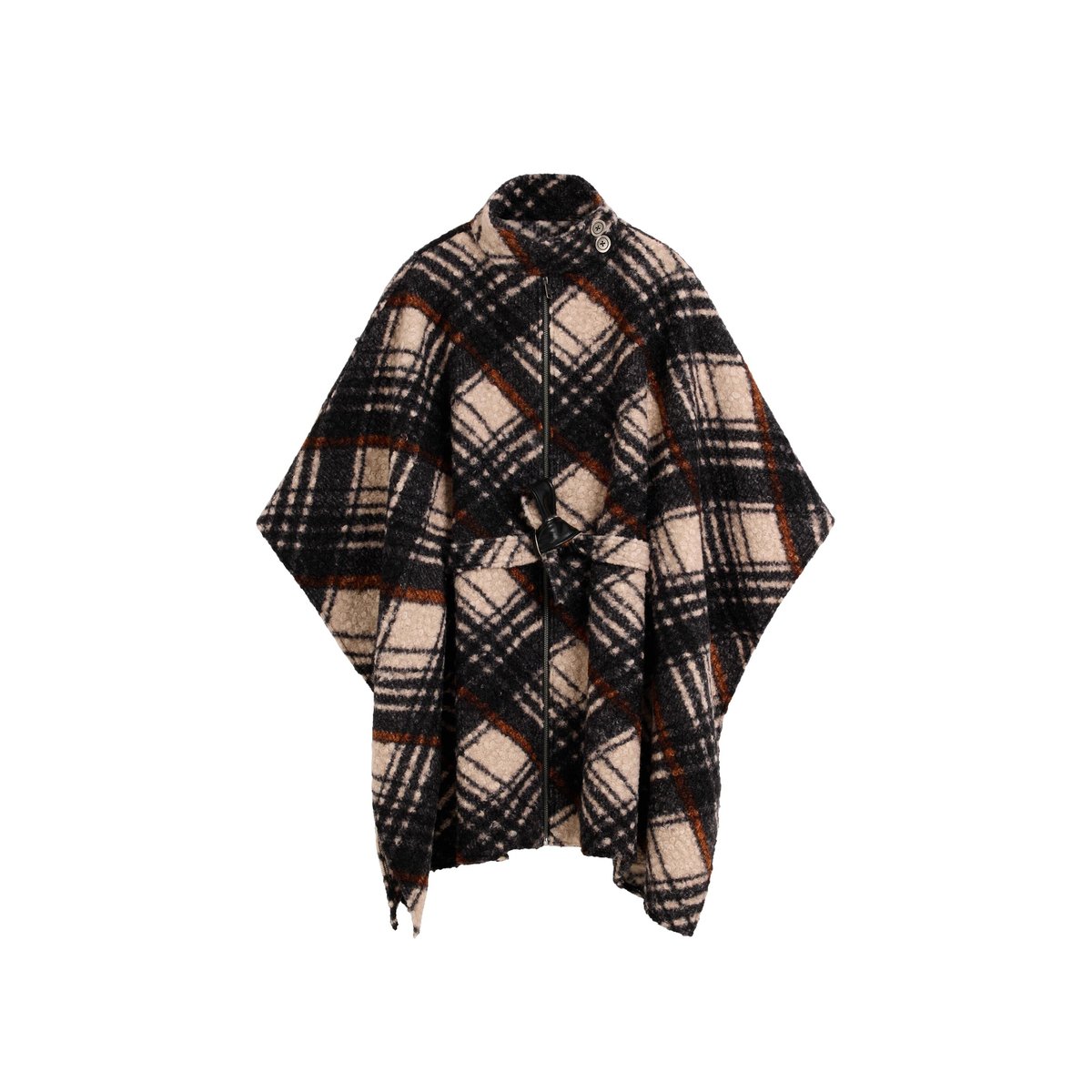 Poncho à carreaux multicolore, DESIGUAL