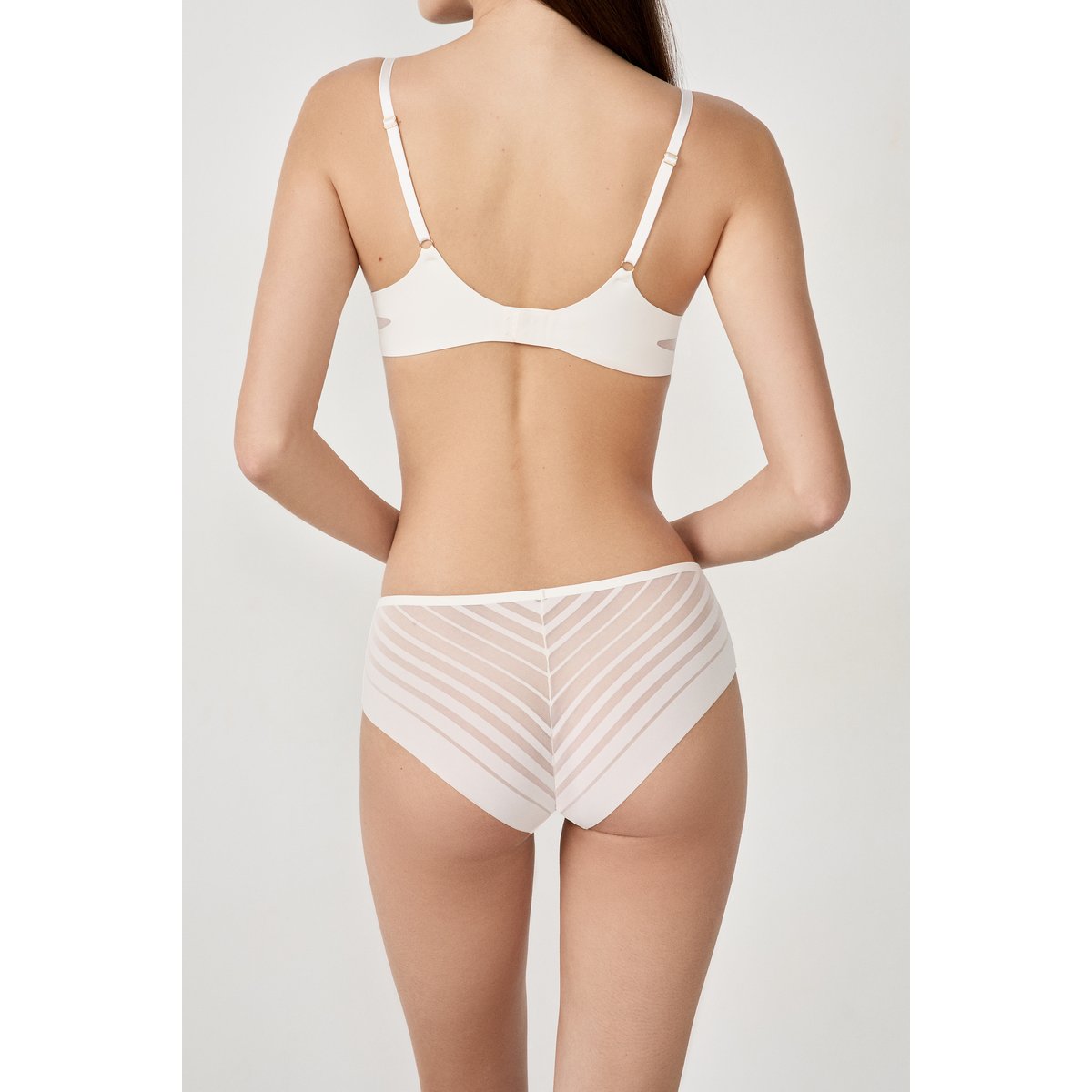 Shorty en microfibre satinée PURE ECLAT ecru, ETAM
