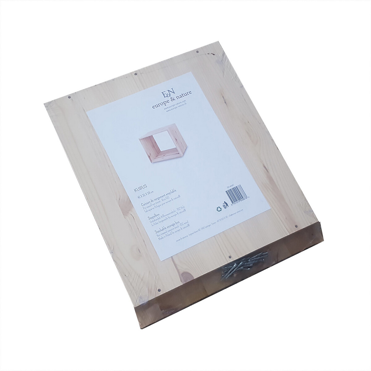 Kubus 6 -  Regal aus Kiefer Massivholz holz hell, EUROPE & NATURE 